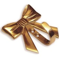 Gancho Percha de Bronce Forma de Moña Ab Brass CH18