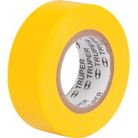 Cinta Eléctrica Aisladora 19mm Amarilla Truper x 8