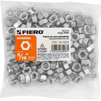 Tuercas Hexagonales 5/16'' Bolsa x 150 Fiero TUE-5/16