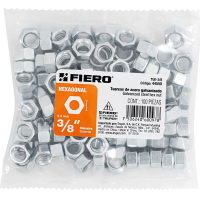 Tuercas Hexagonales 3/8'' Bolsa x 100 Fiero TUE-3/8