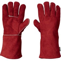 Guantes De Soldar Cuero Rojo Truper GU-505