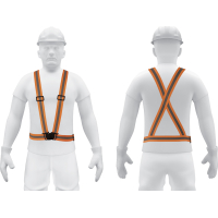 Chaleco Tipo Arnés Naranja Reflectivo Truper CHS-400N