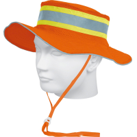 Sombrero Protección UV Naranja Reflectivo Truper SR-600N