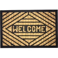 Felpudo de coco 45 x 75 cm con mensaje Welcome