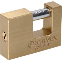 Candado Antipalanca de Bronce 60mm Hermex COR-60P