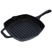 Plancha Sartén Grill Cuadrado Hierro Curado Victoria 34436