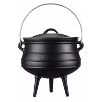 Olla Marmita Hierro Fundido Con Tapa 20 Litros