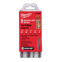 Kit 5 Mechas Mampostería 5/32'' A 3/8'' Milwaukee 48-20-8851