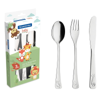 Juego 3 Cubiertos Para Niños Infantil Tramontina 66970/020