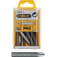 Puntas Atornillador Phillips PH2 50mm Stanley Estuche x 10
