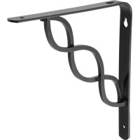 Escuadra Para Estante 8'' x 8'' Negro ''Trenza'' FIERO MED-8NT