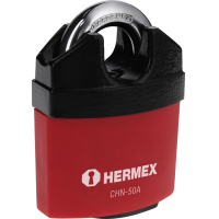 Candado Hierro 50mm Gancho Protegido Hermex CHN-50A