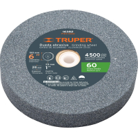 Rueda Recta Amolar 6'' Grano 60 Truper PIES-6160