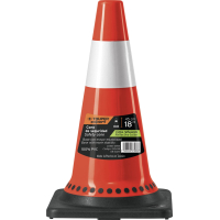 Cono Precaución Reflectivo Naranja 45cm Truper