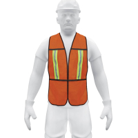 Chaleco de Seguridad Naranja Reflectivo Pretul CHS-200N