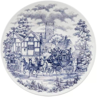 Plato Postre 18cm Cerámica Cena Inglesa Oxford