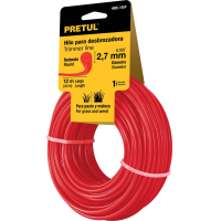 Tanza Bordeadora Redonda 2.7mm Rollo 12mt Pretul