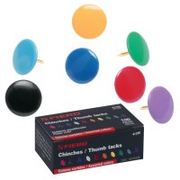 Chinches De Colores Acero 100u Fiero CHI-100X
