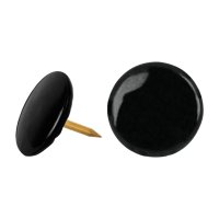 Chinches Acero Negro Caja 100u Fiero CHI-100N