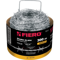 Alambre De Puas Acero Al Carbono Rollo 300mt Fiero