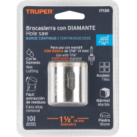 Sierra Copa Diamantada 1 1/2'' Truper COAZ-1-1/2