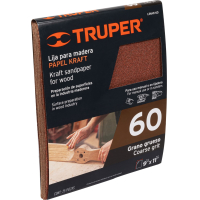 Lija Para Madera Grano 60 Grueso Papel Kraft Truper