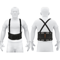 Faja Lumbar Malla Transpirable Con Tiradores Talle L Truper FAJA-LV