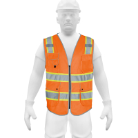 Chaleco de Seguridad Naranja Talle XL Truper Expert CHS-900N-XL