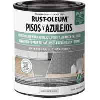 Pintura Para Pisos y Azulejos Gris Piedra Rust Oleum 946ml
