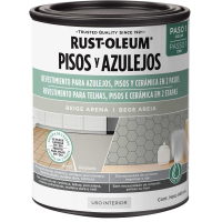Pintura Para Pisos y Azulejos Beige Arena Rust Oleum 946ml