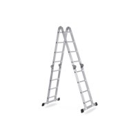 Escalera De Aluminio Convertible 16 Escalones 4.70m Goldex