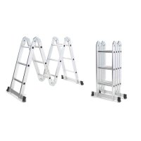 Escalera De Aluminio Convertible 12 Escalones 3.80m Goldex
