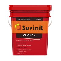 Pintura Suvinil Toque Mate Blanco Nieve, interior y exterior, 18 L