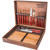 Juego Cubiertos Asado Polywood Rojo Tramontina 21198/770 