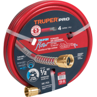Manguera Super Reforzada 4 Capas 1/2" 15mt Truper