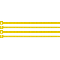 Precinto Collarín Plástico 30cm x 4.5mm Amarillo Volteck CIN-5030A