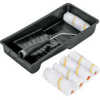Kit Pintor Bandeja 5 Repuestos Rodillo + Mango Truper KIT-ROPI-420N