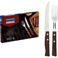 Juego 12 Cubiertos Mango Madera Tramontina 22299/002