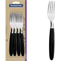 Juego 12 Tenedores De Mesa Tramontina Ipanema Negro 23362/900