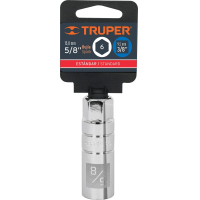 Dado Para Bujías 5/8'' Encastre 3/8'' Truper D-3820-B