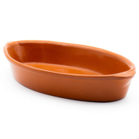 Fuente Ovalada Horno Cerámica Vitrificada 40x25cm Corzana