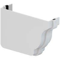 Tapa Izquierda Canaleta Desagüe Pluvial Aquapluv Style TIGRE PVC Blanco