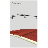 Cumbrera Caballete Tipo A Para Panel Isoroof ARMCO 3m