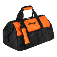 Maleta Flexible Portaherramienta De 18 . Truper MALE-18 Negro y Naranja