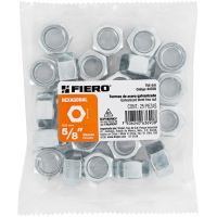 Tuercas Hexagonales 5/8'' Bolsa x 25 Fiero TUE-5/8