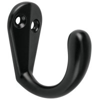 Gancho Percha Simple Negro Hermex PEPU-06