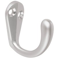 Gancho Percha Simple Cromo Mate Hermex PEPU-03