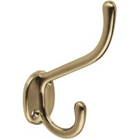 Gancho Percha Doble Vertical Bronce Antiguo Hermex PEPU-12