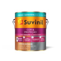 Esmalte al agua Color y Protección Suvinil base A, satinado, interior y exterior, 3,24 L