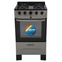 Cocina Combinada 4 Hornallas Titanio Enxuta CENX27200HET